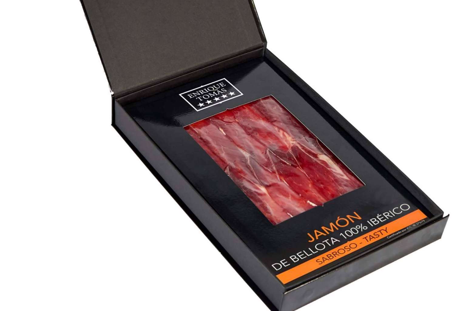 Enrique Tomás: jamón ibérico loncheado de producción propia artesanal en presentaciones prácticas