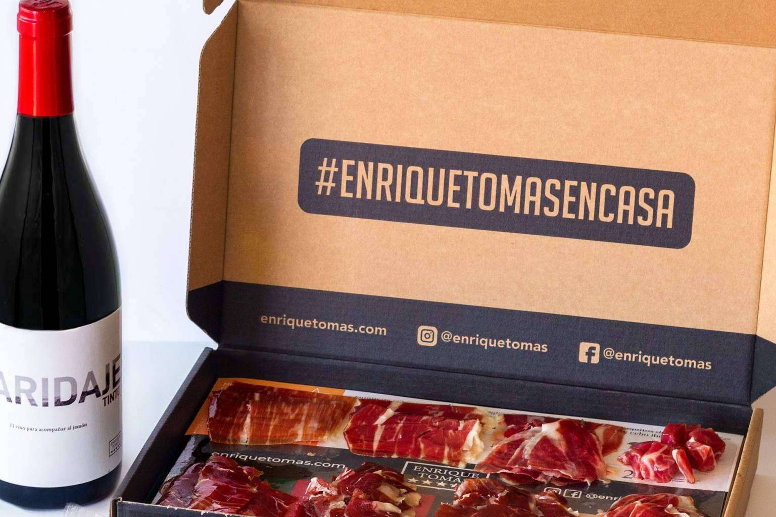 Enrique Tomás lleva el sabor del jamón ibérico a casa con una cata comentada online