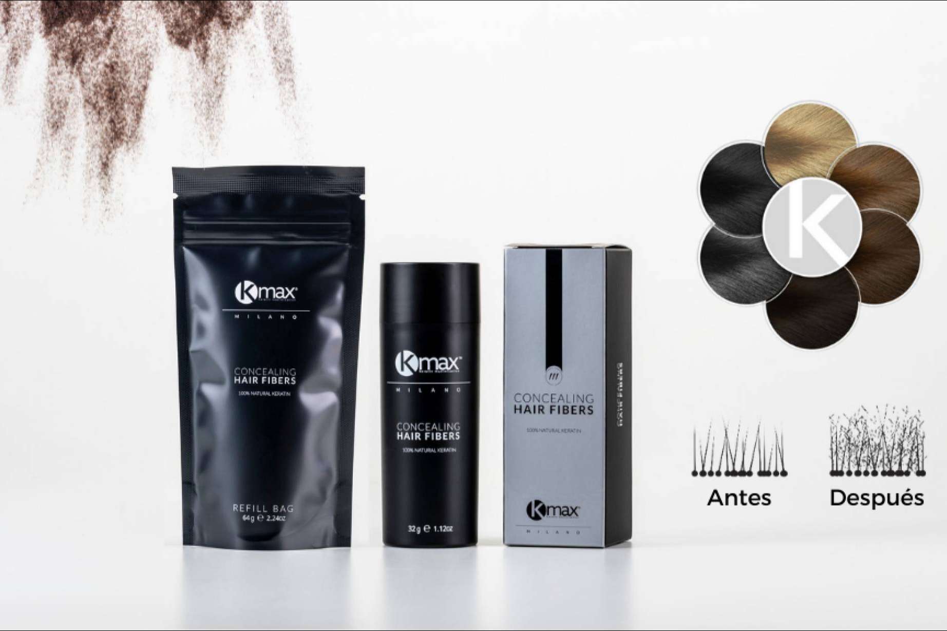 Los productos Kmax dan solución a problemas capilares que pueden surgir en cualquier etapa de la vida, como la alopecia