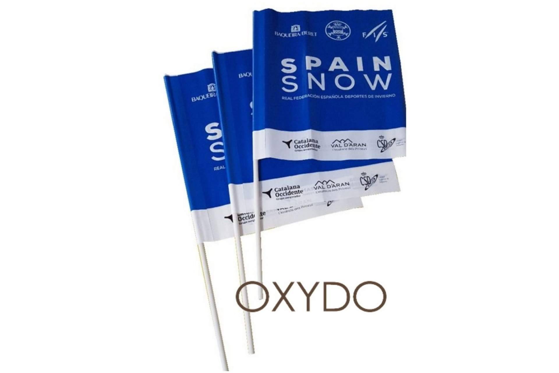 Las banderas y banderines con cuerda para cualquier evento de Oxydo Events & Pro