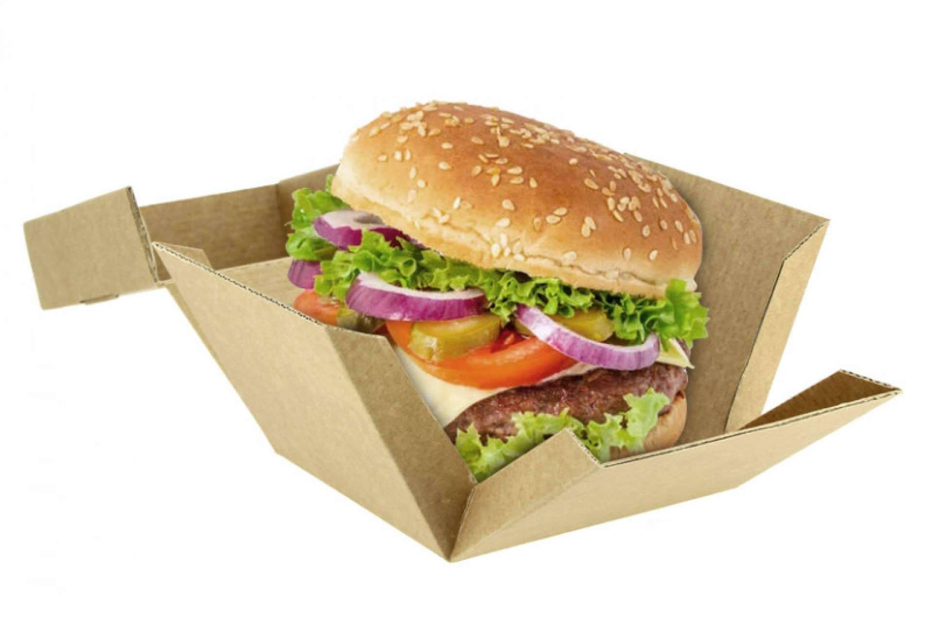 Las cajas para hamburguesa de Punto Qpack se ajustan a la tendencia de las smash burguers