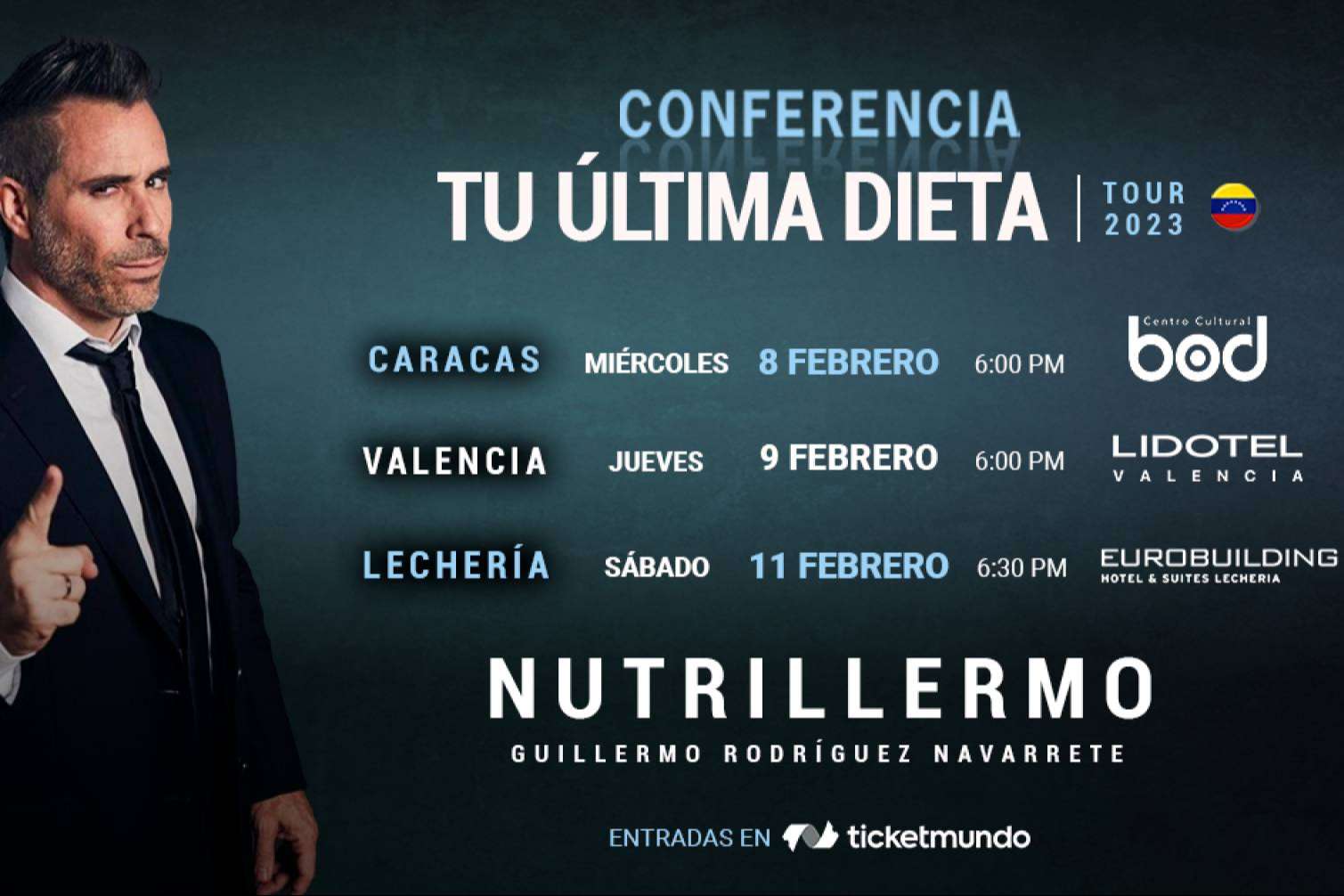 Nutrillermo realizará gira en Venezuela