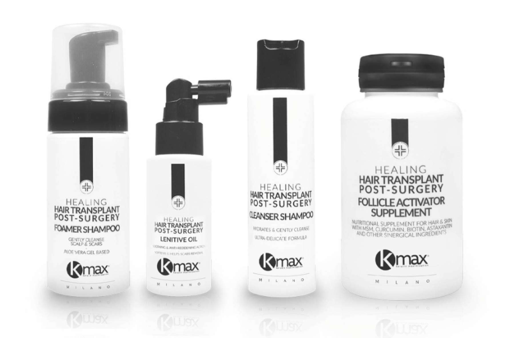 El éxito de un post-trasplante capilar, con los productos de Kmax
