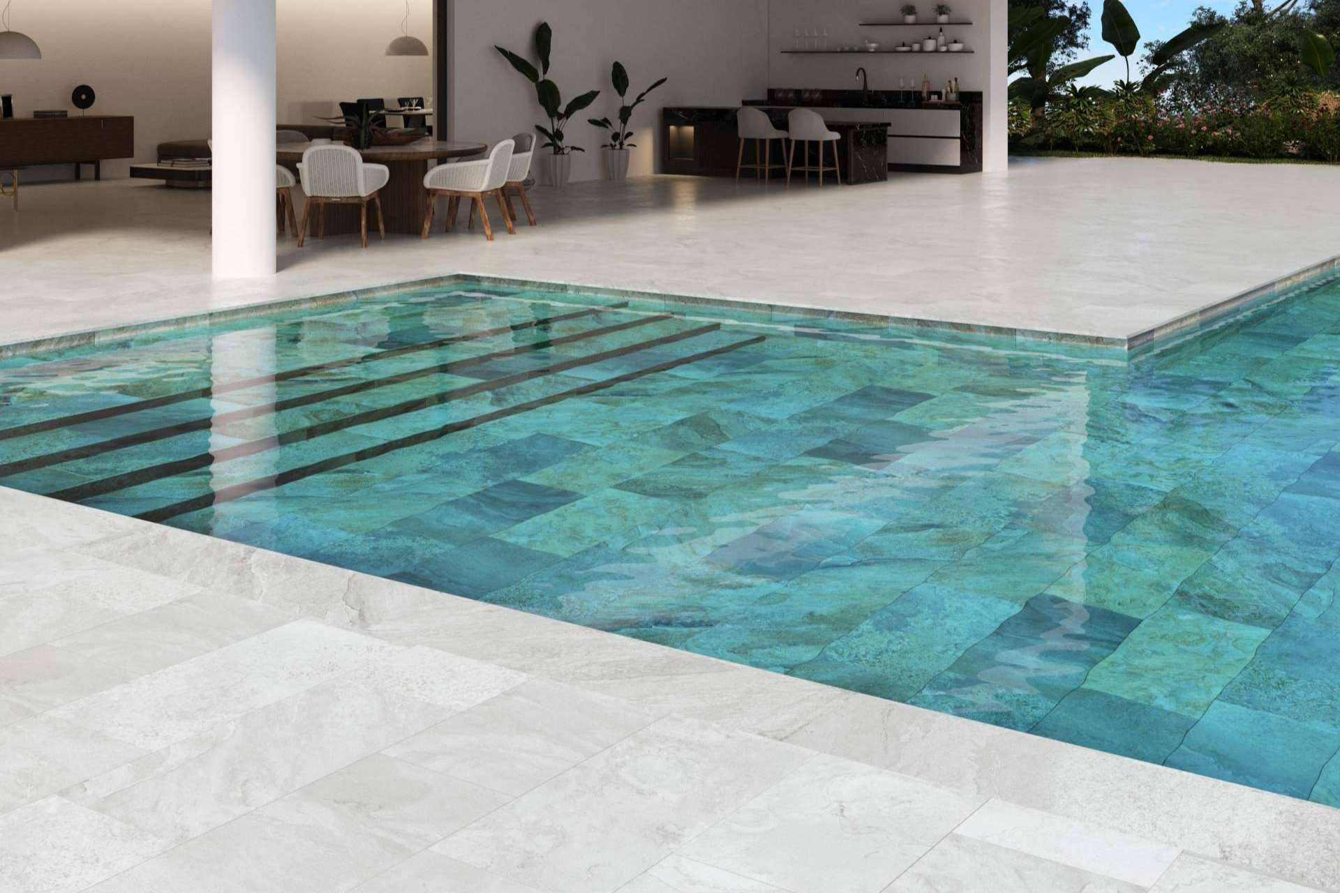 ¿Por qué elegir gres porcelánico para la piscina?, por Interazulejo