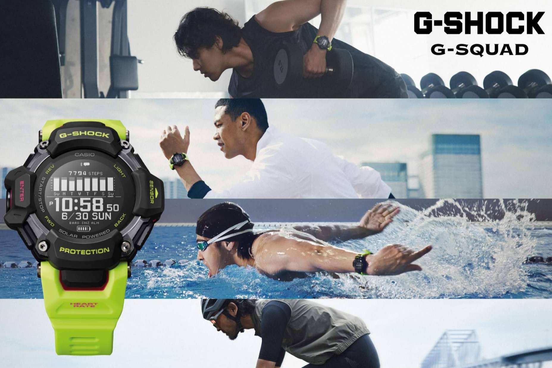 G-SHOCK anuncia el lanzamiento de la gama G-SQUAD, el reloj ideal para deportistas