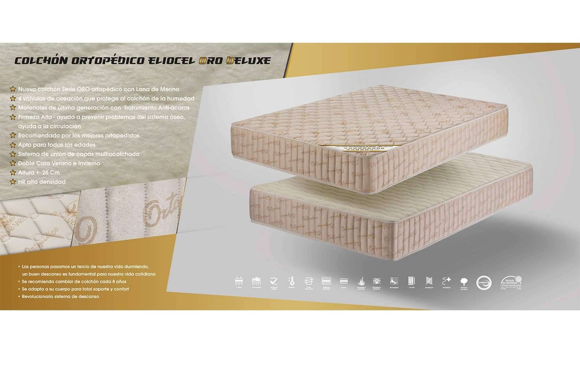 Colchones ortopédicos de eliocel en Deluxe13