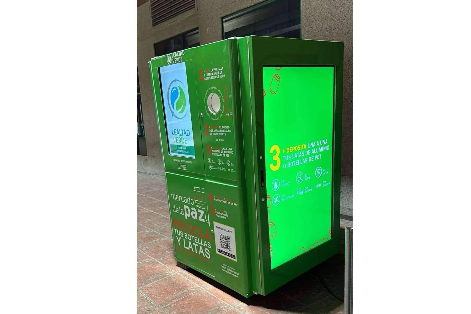 Lealtad Verde instala máquinas biorecicladoras en el mercado de La Paz de Madrid