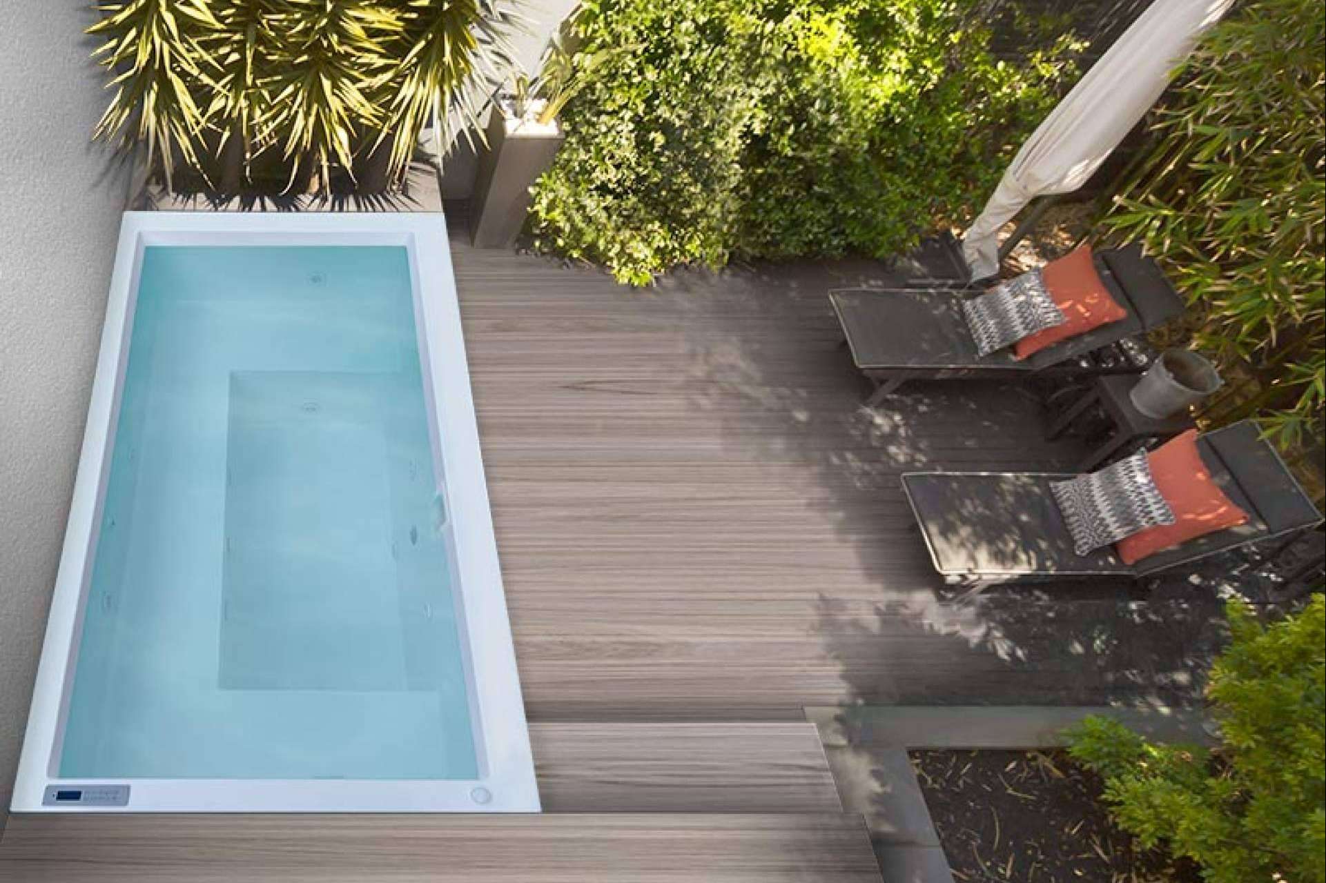 Las mini piscinas son la alternativa ideal para los espacios reducidos, por Hidromasajes Eca
