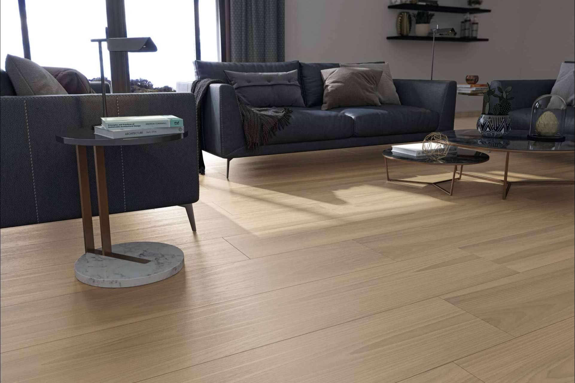 Interazulejo dispone de varios modelos de suelo porcelánico de imitación de madera