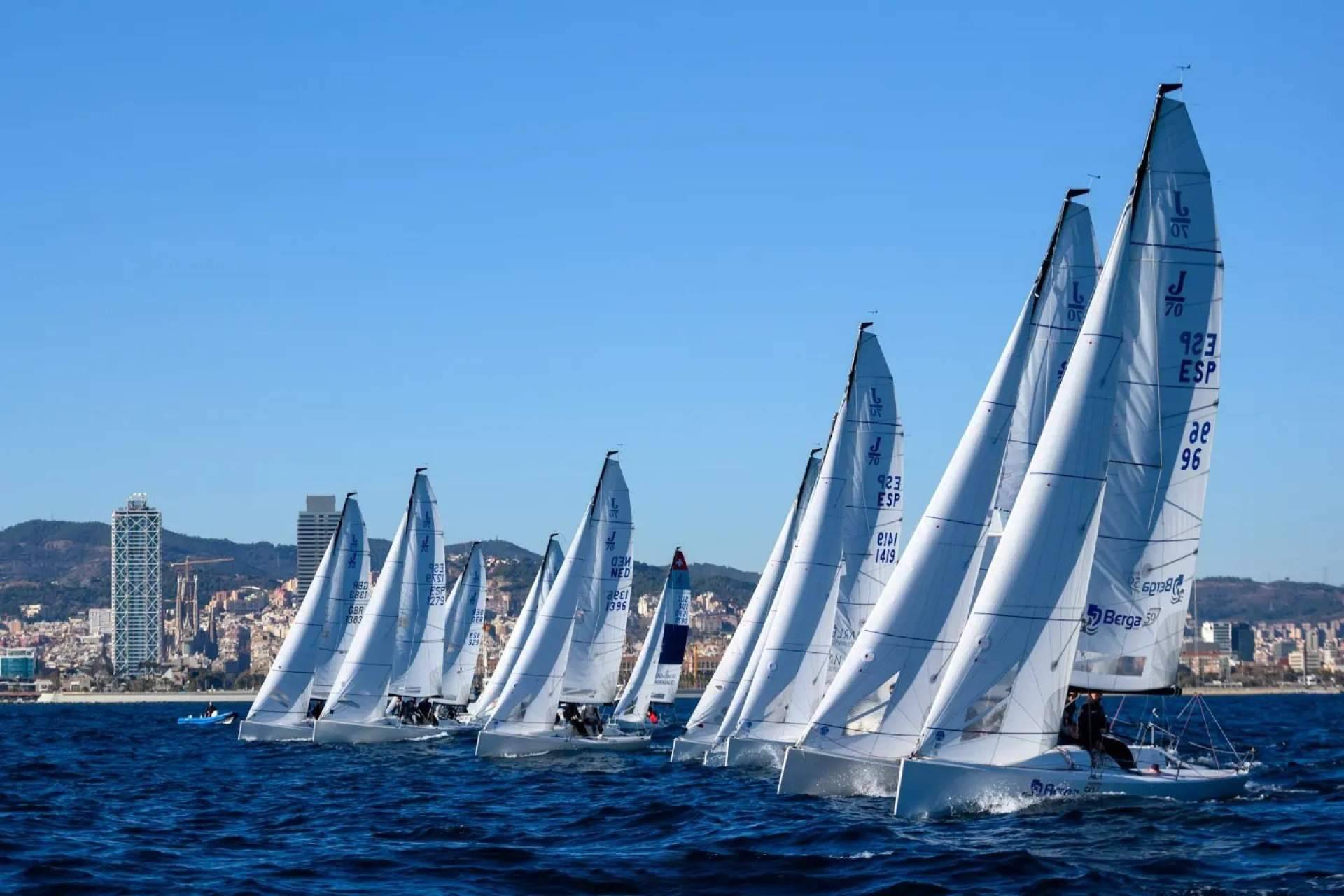 ‘HangTen – Hmnos. Berga’ se consolida en el liderato de las Barcelona Winter Series de J70