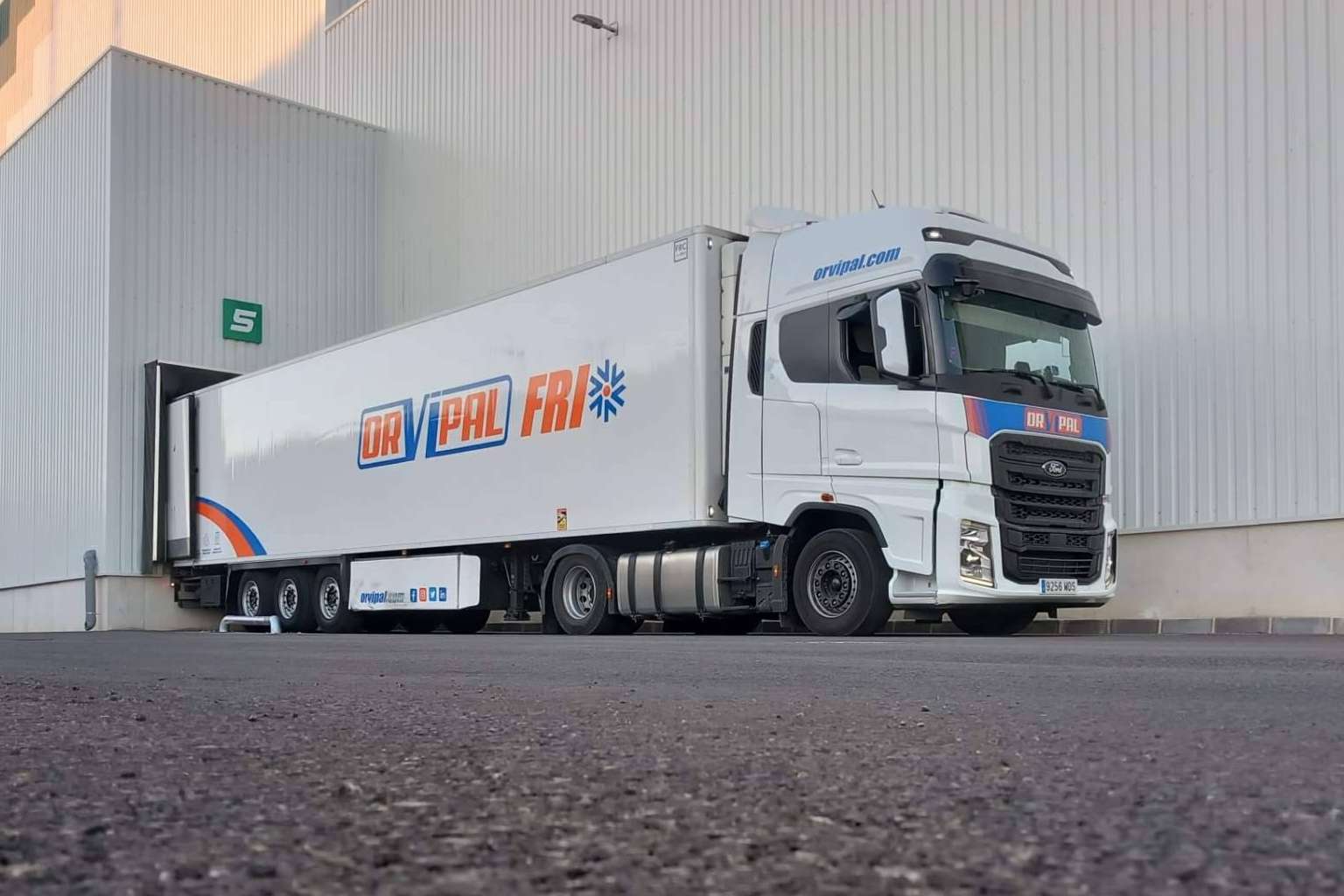 Las características del servicio de transporte de mercancías por carretera de Orvipal