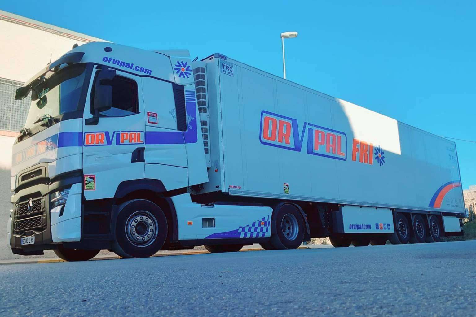 Transporte frigorífico en España, con Orvipal