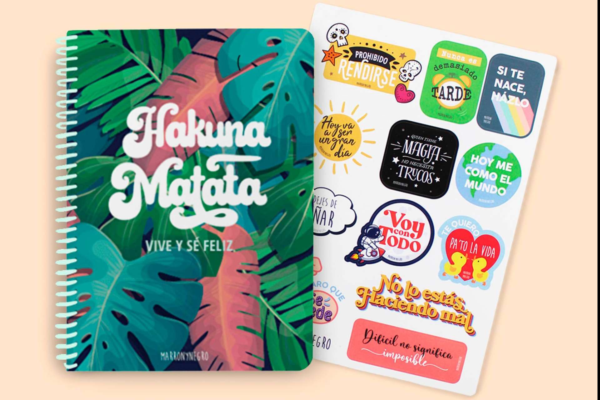 Nueva colección de libretas con mensaje disponibles en la tienda de Marronynegro