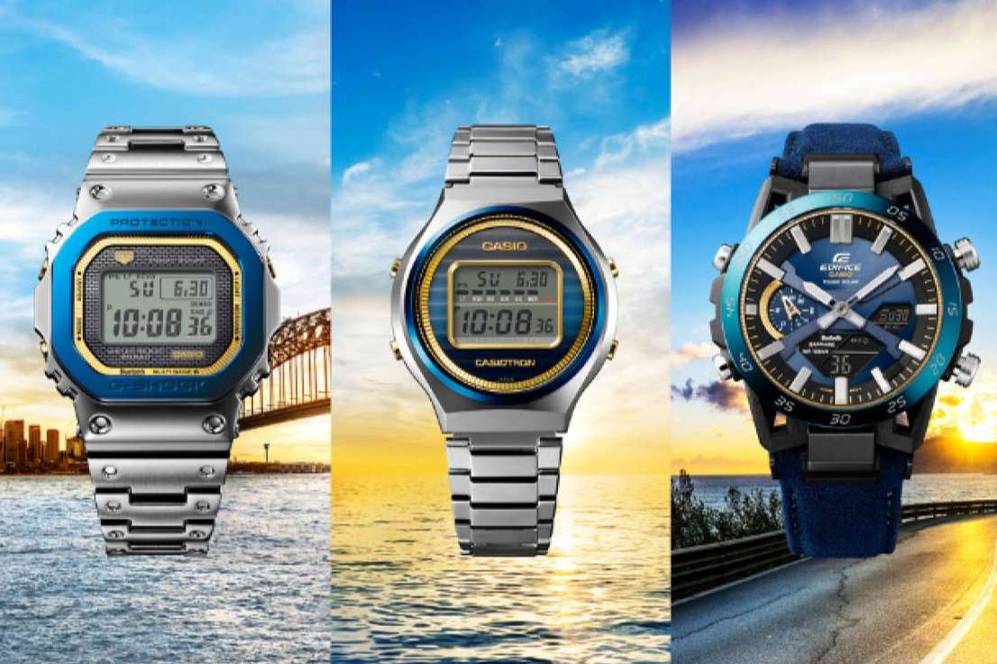 Casio celebra su 50 aniversario con una edición de relojes conmemorativos, inspirada en el nuevo concepto ‘Cielo y Mar’