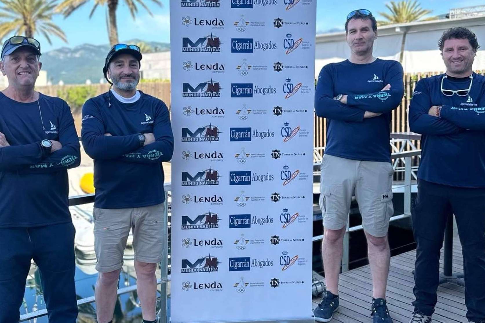 Oscar Comesaña proa de Match Race del ‘Cigarran Sailing Team’