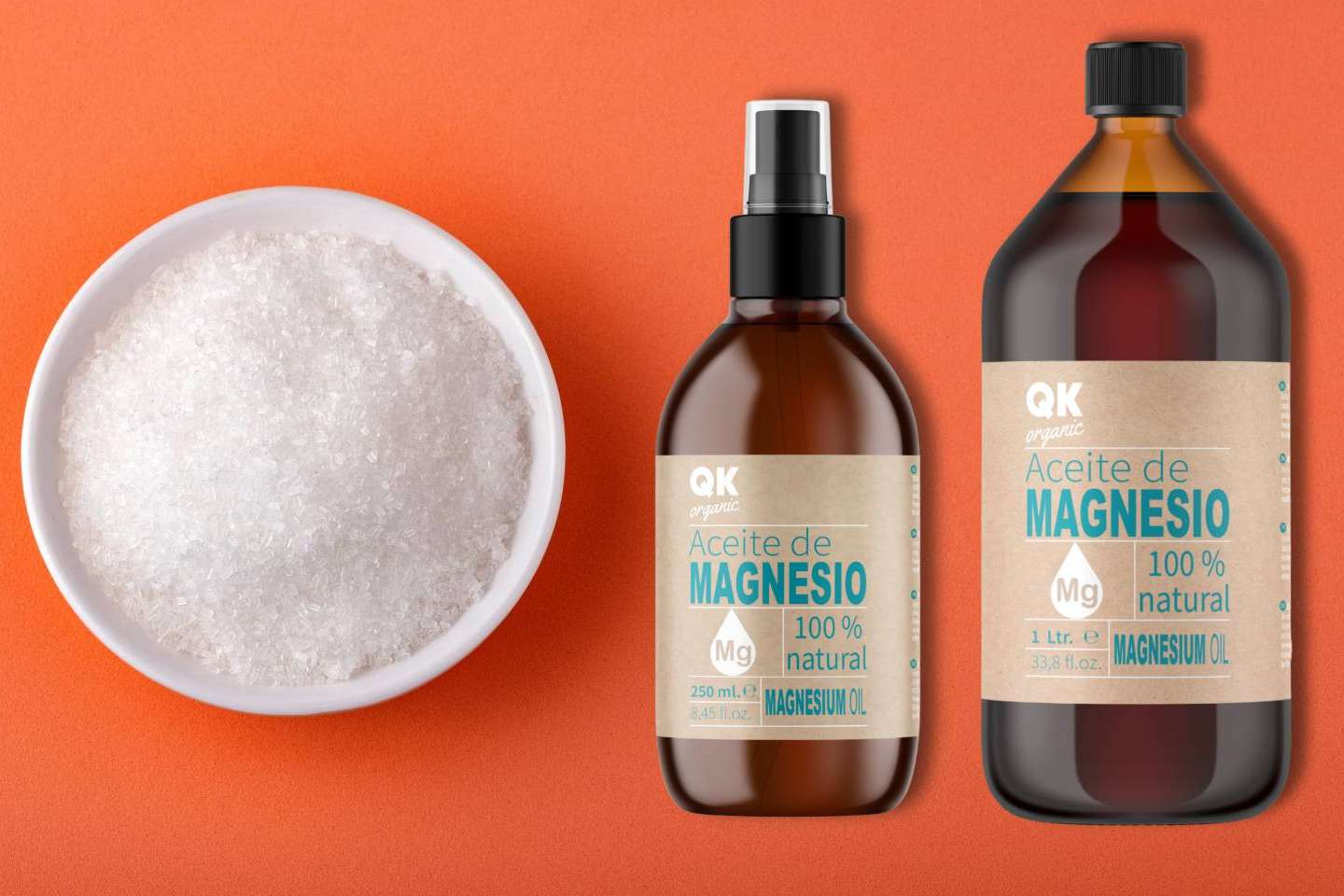 Las propiedades del aceite de magnesio en cosmética, por QKnatur