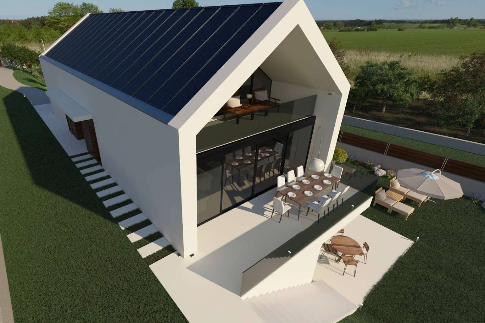 Pando Arquitectos apuesta por la sostenibilidad en la construcción de viviendas unifamiliares