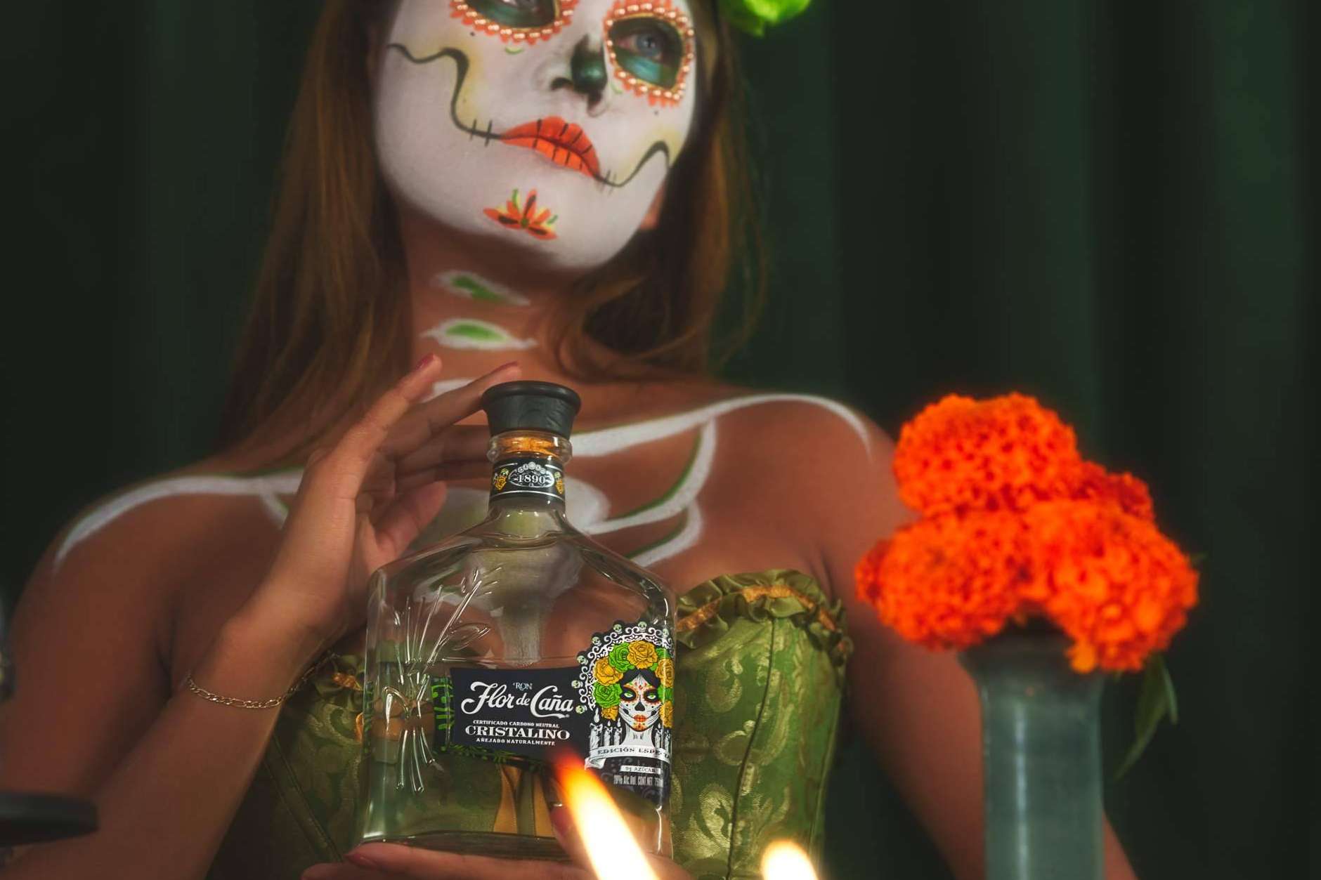Flor de Caña presenta su edición limitada; Cristalino Catrina, exclusiva para Halloween