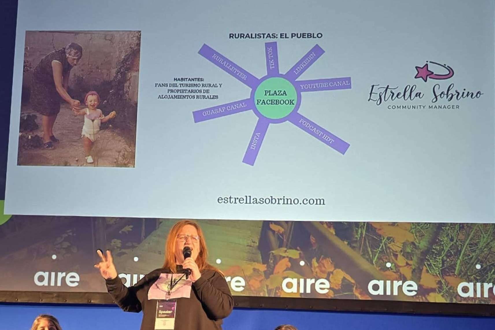 Estrella Sobrino destaca en EXPOAIRE como líder en la promoción del turismo rural y el liderazgo femenino en zonas rurales