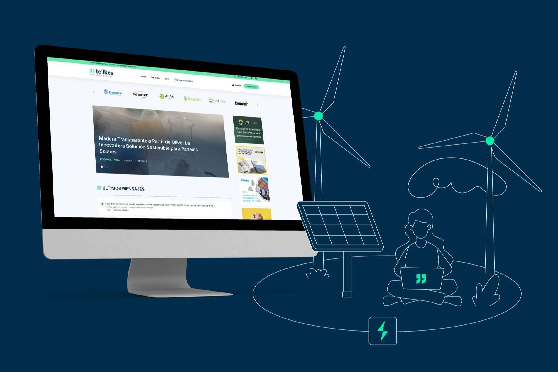 Tellkes, la comunidad digital que conecta a los profesionales de las energías renovables
