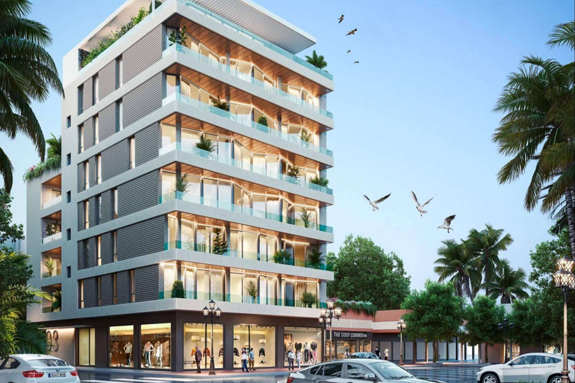 Finalizan los trabajos de estructura en Uniqa, edificio de 21 viviendas de lujo en Torremolinos