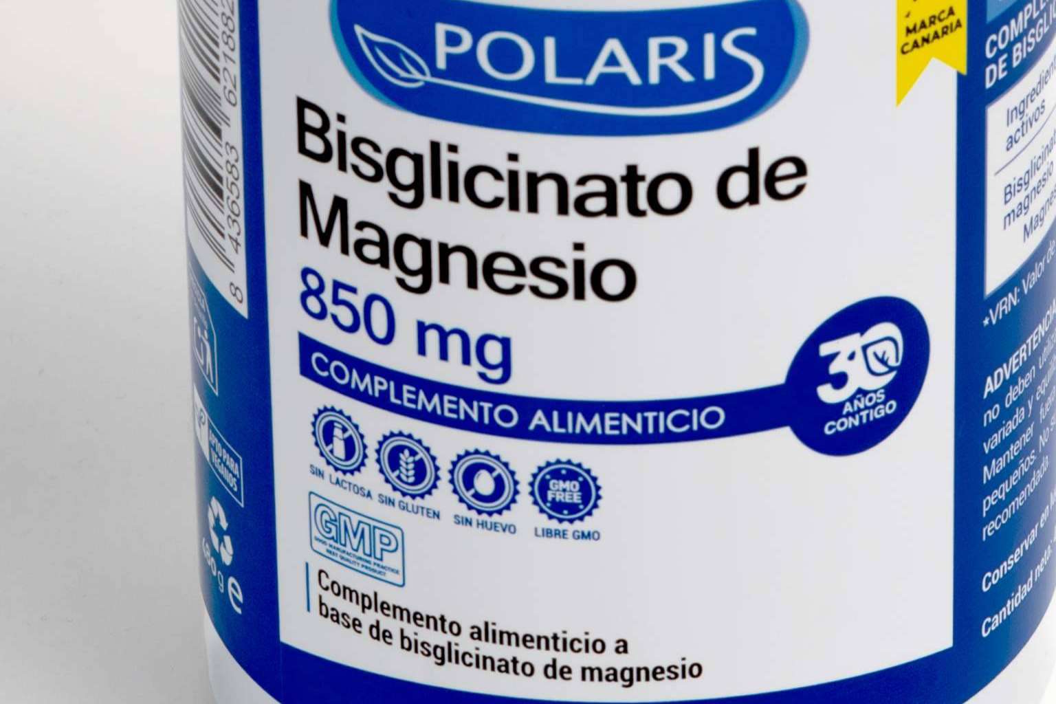 Él único bisglicinato del mercado que aporta 850mg en un sólo comprimido y ahora en formato ahorro XXL