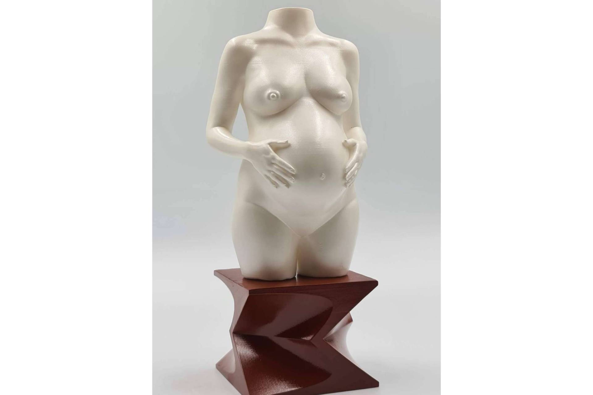 Regalo especial para embarazada; esculturas personalizadas que convierten el cuerpo en arte