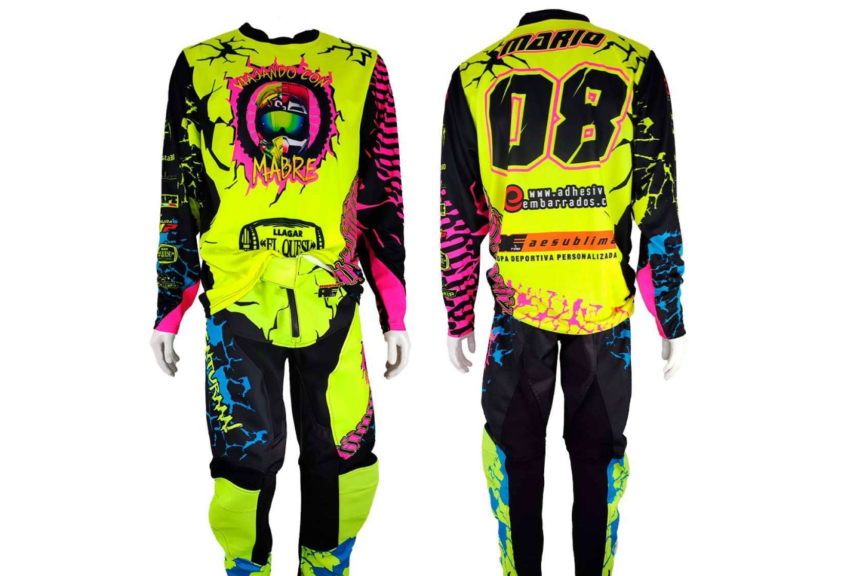 ADHESIVOSEMBARRADOS, especialistas en ropa personalizada off-road con diseños únicos de camiseta motocross