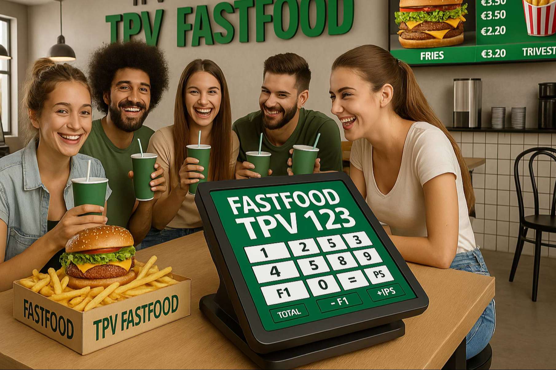 El software TPV 123 FastFood transforma la operativa en restaurantes fast food