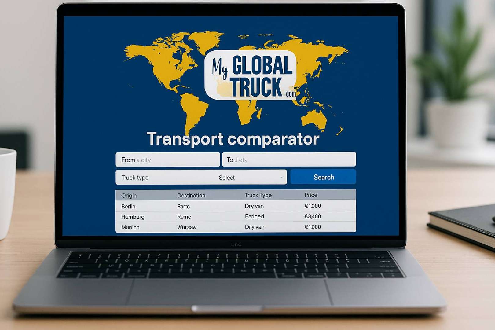 Myglobaltruck.com impulsa el transporte digital con soluciones eficientes para enviar palets