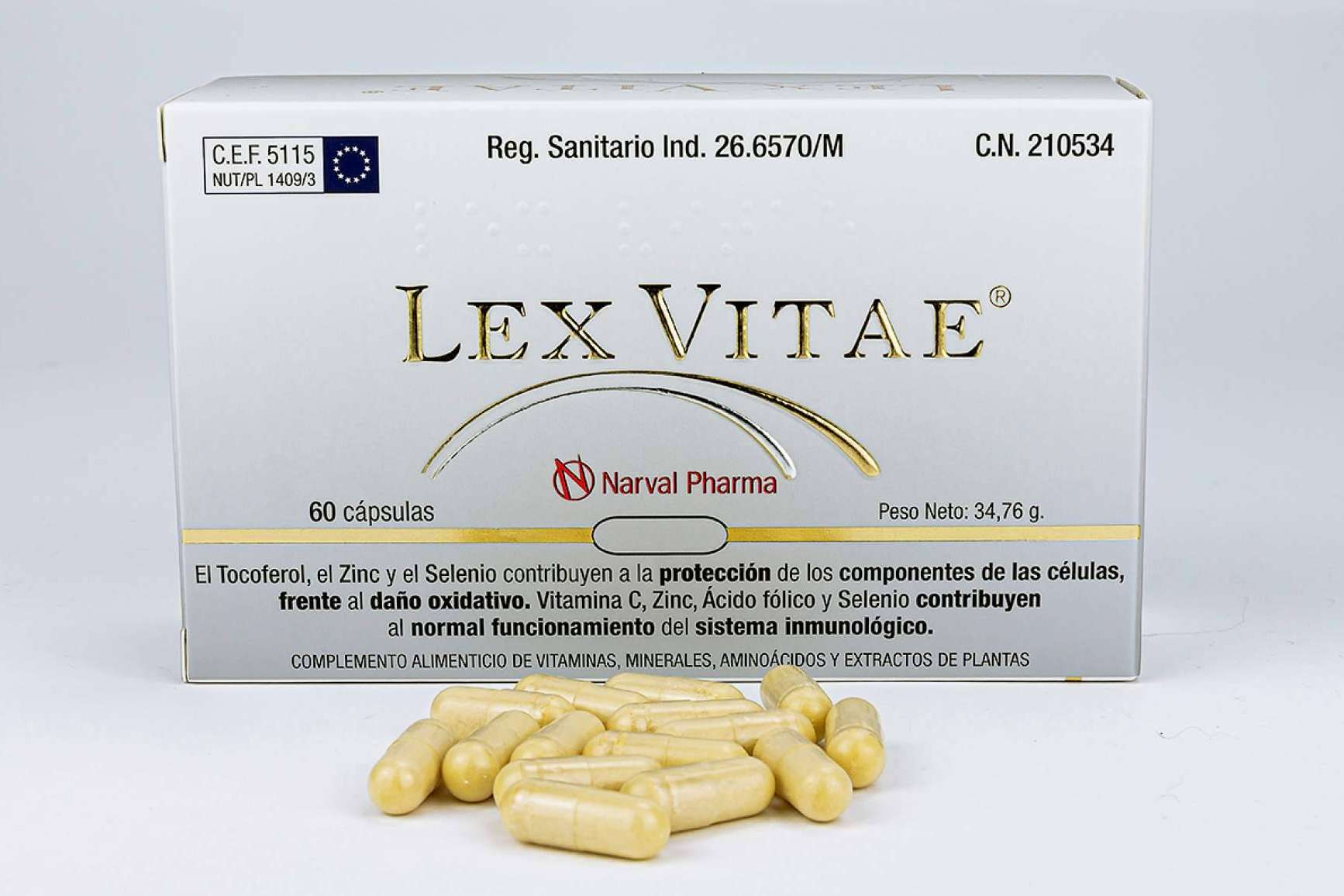 Lex Vitae, con antioxidantes, vitaminas y minerales para combatir la oxidación a nivel celular