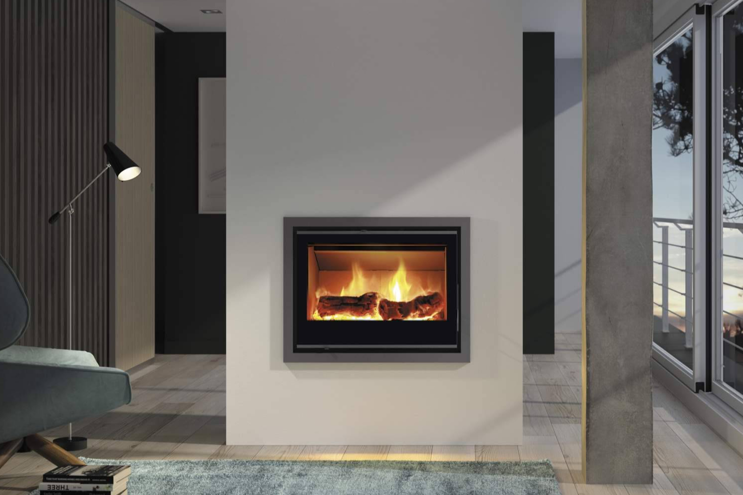 Carbel fabrica chimeneas y estufas de leña de alta eficiencia y diseño contemporáneo